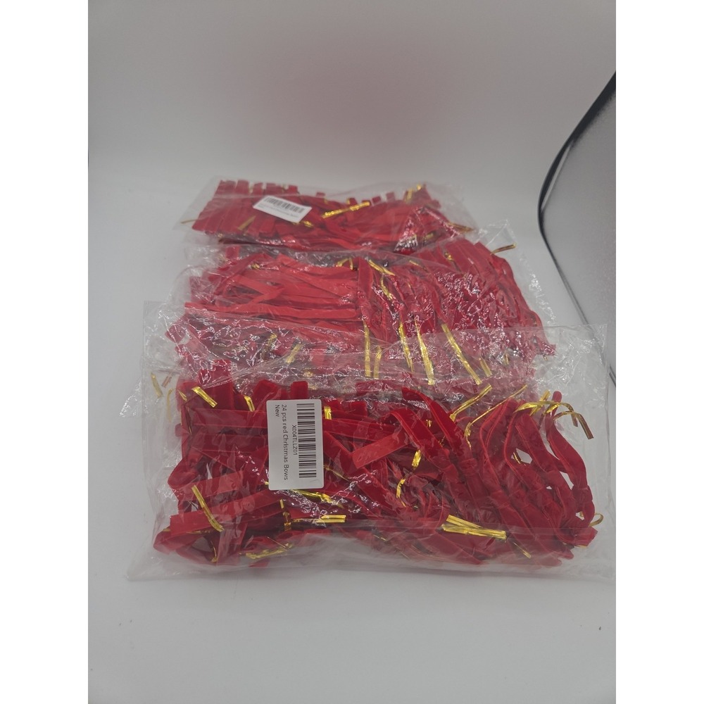 Senjie 24Pcs Christmas Velvet Bows for Tree, Vintage Ribbon Bows Ornaments 7 Pac